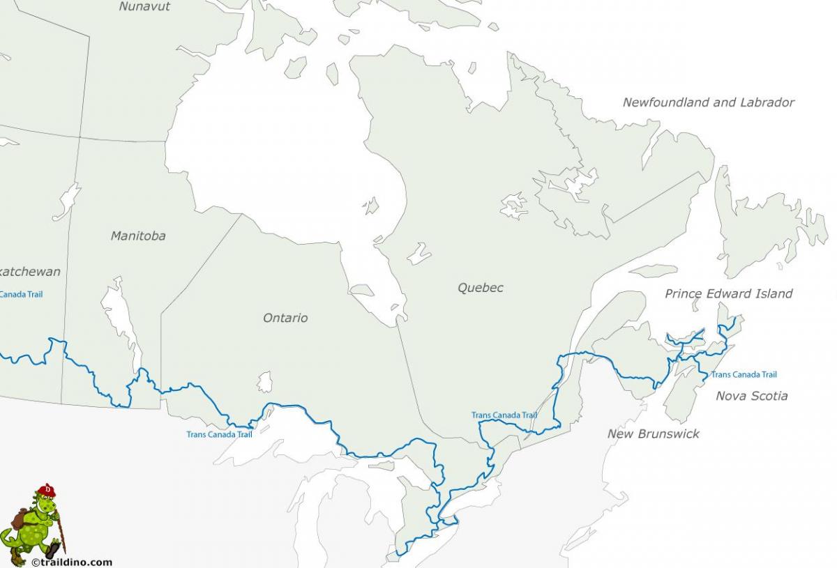 Canada trail mapa