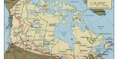 Trans Canada highway mapě