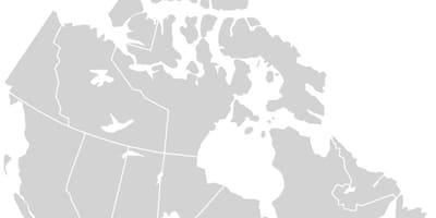 Mapa Kanady vektor