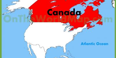 Kanada amerika mapa