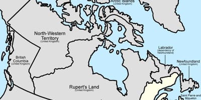 Mapa Kanada 1867
