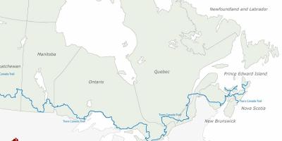 Canada trail mapa